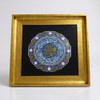 Premium 48x48 cm signature Surah Al Fatiha framed calligraphy plaque featuring handmade Islamic art in a luxury golden frame.