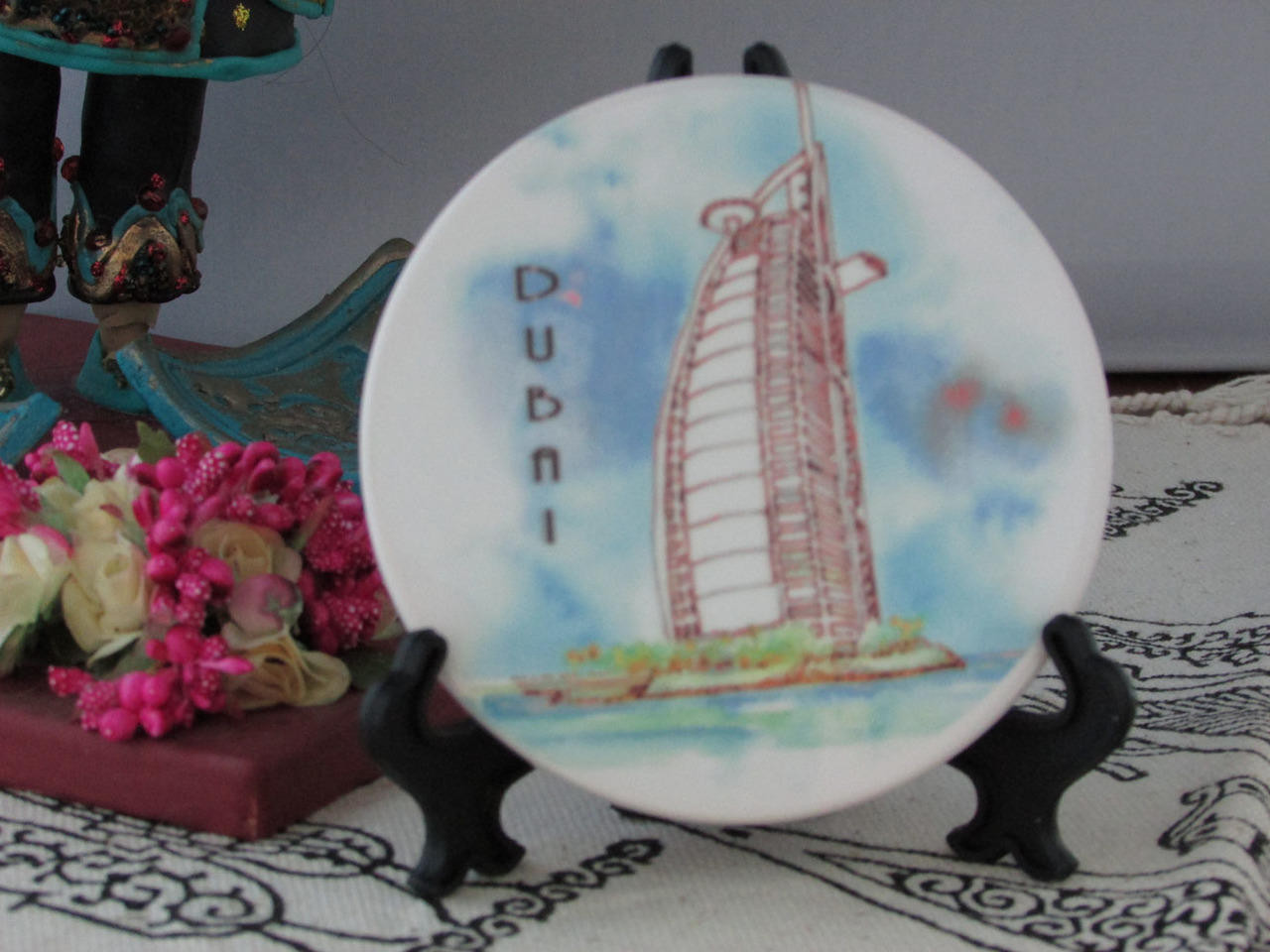Handmade Burj Al Arab Tea Coaster Dubai Souvenir Gift