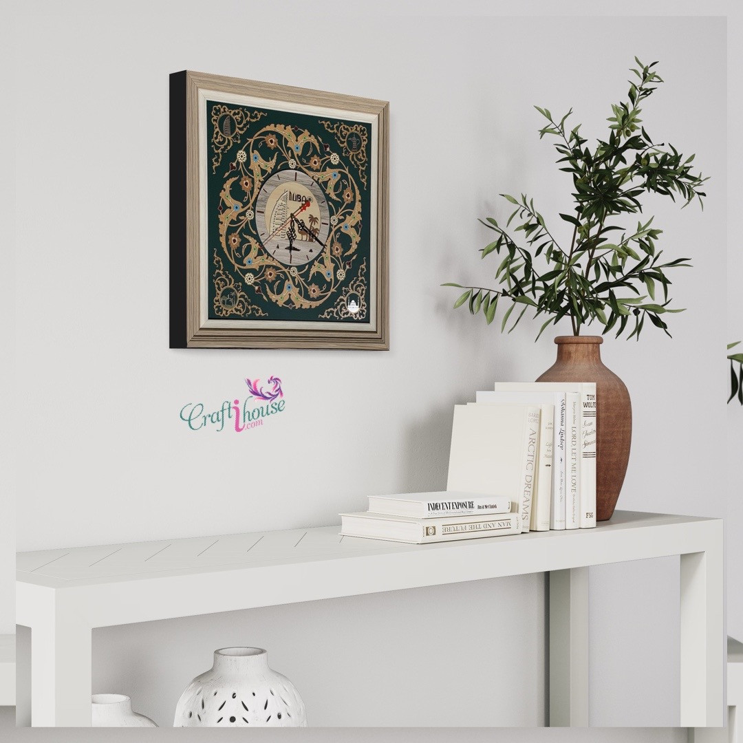 lock , Dubai clock , wood carving , Luxury retirement gift