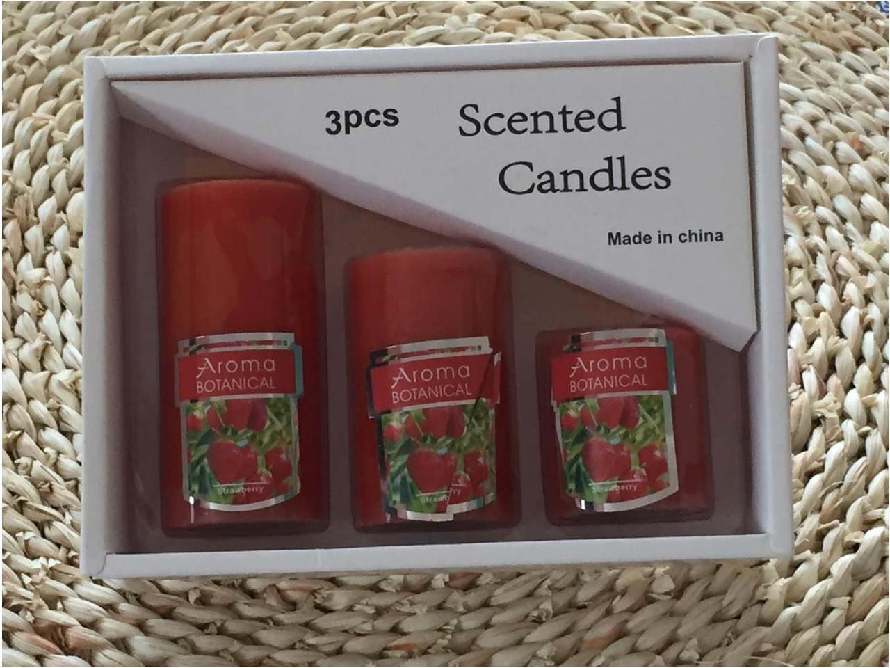 set of 3pcs assorted scented candles , Aromatherapy Candles
