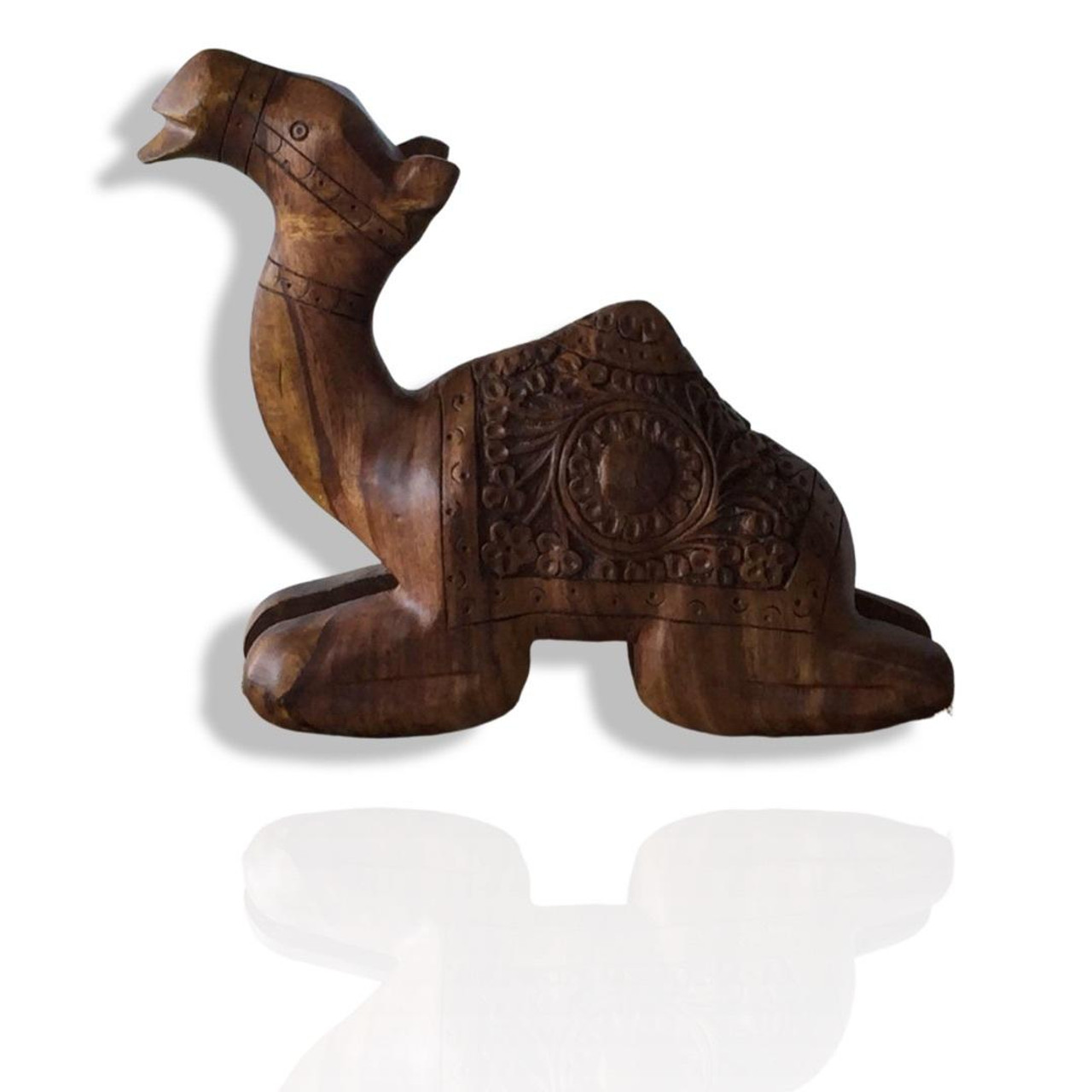 Carved sales wooden camels