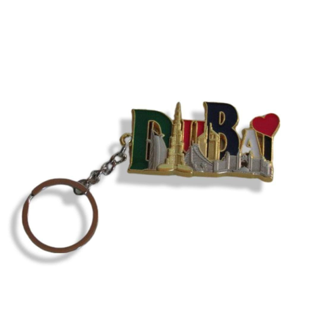AWS Schlüsselanhänger Dubai – PVC-Souvenir Mit Stadtmotiv, 4,3x6,5 Cm, Beidseitig Bedruckt
