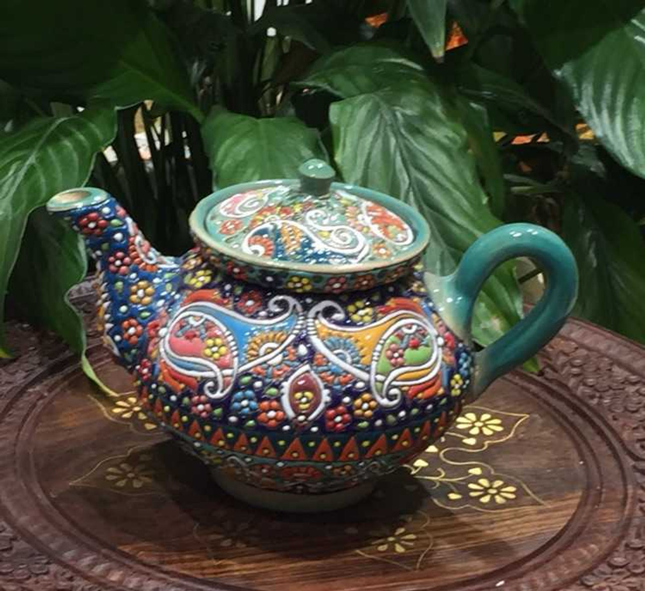 Unique Ceramic Teapot, Handmade Tea Pot, Artistic Pottery＿並行