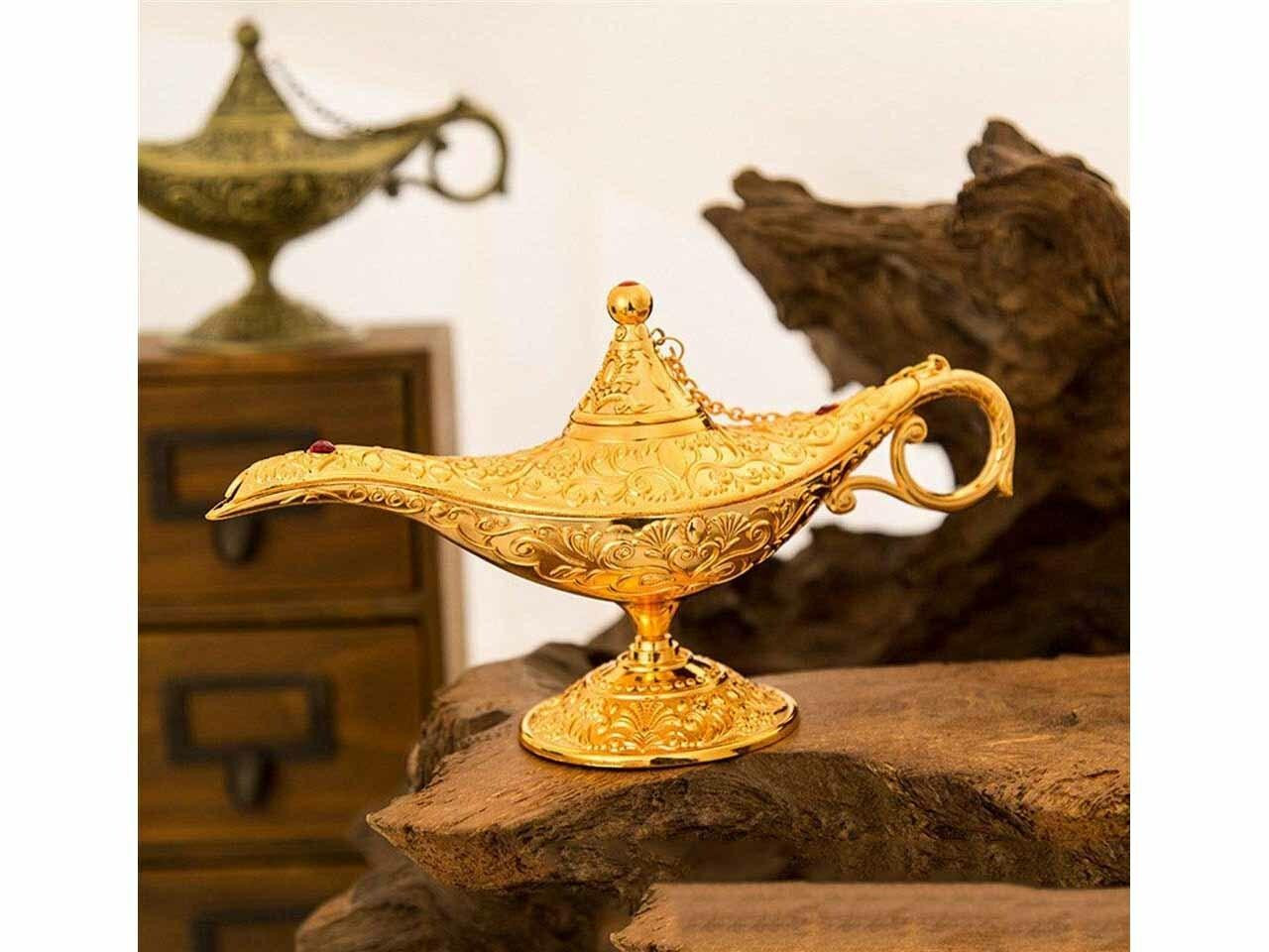 Dubai Souvenir Golden Aladdin Lamp - Perfect Gift