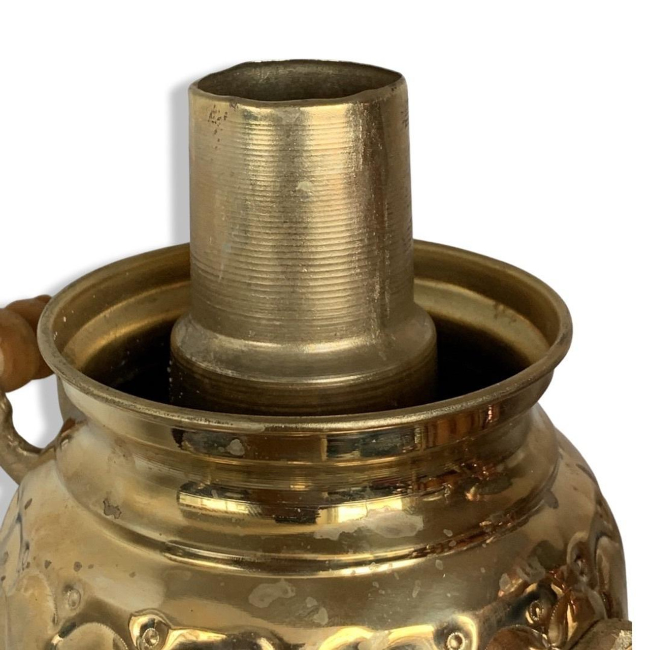 Decorative Coal Samovar Brass Traditional Persian 5-Liter