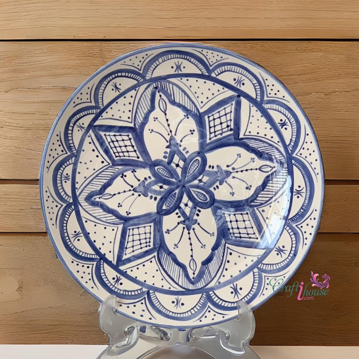 Moroccan plate , Moroccan serving plate , handmade plate