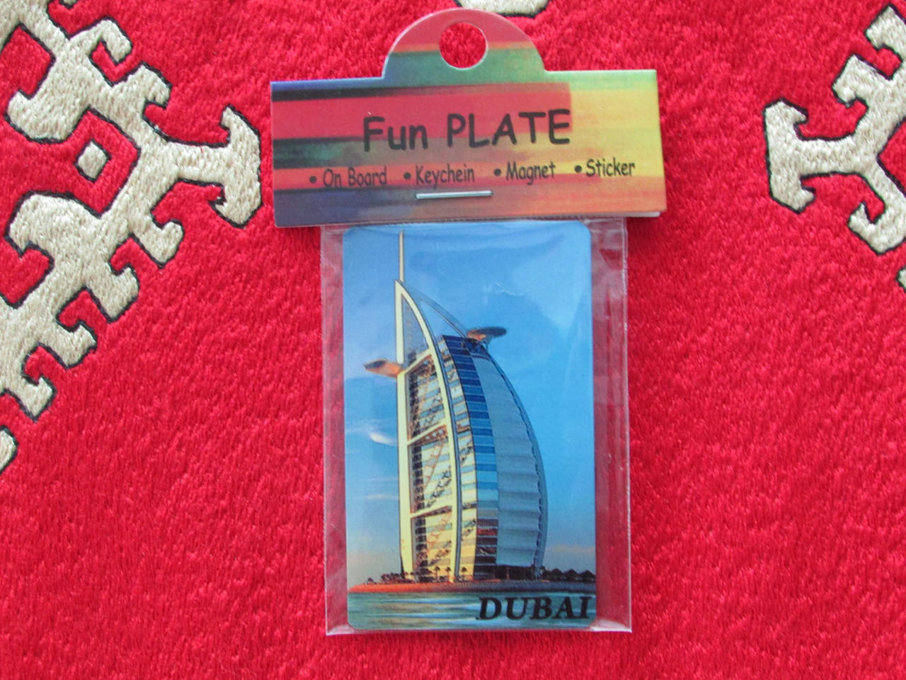 fridge burj Al Arab on ceramic , dubai gift