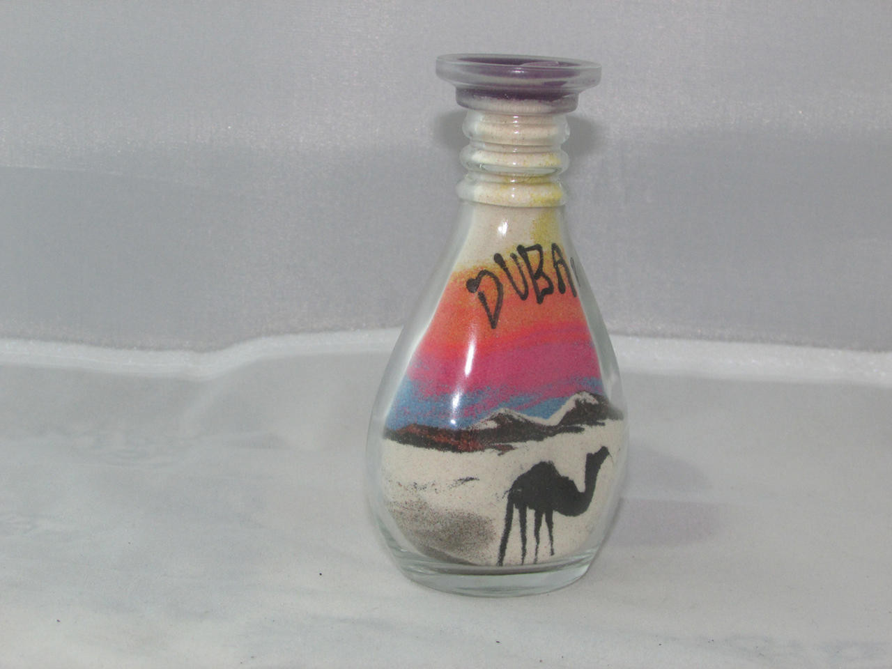 Artisan Sand Bottle Flat Small Crafted with Care , Sand Bottle art