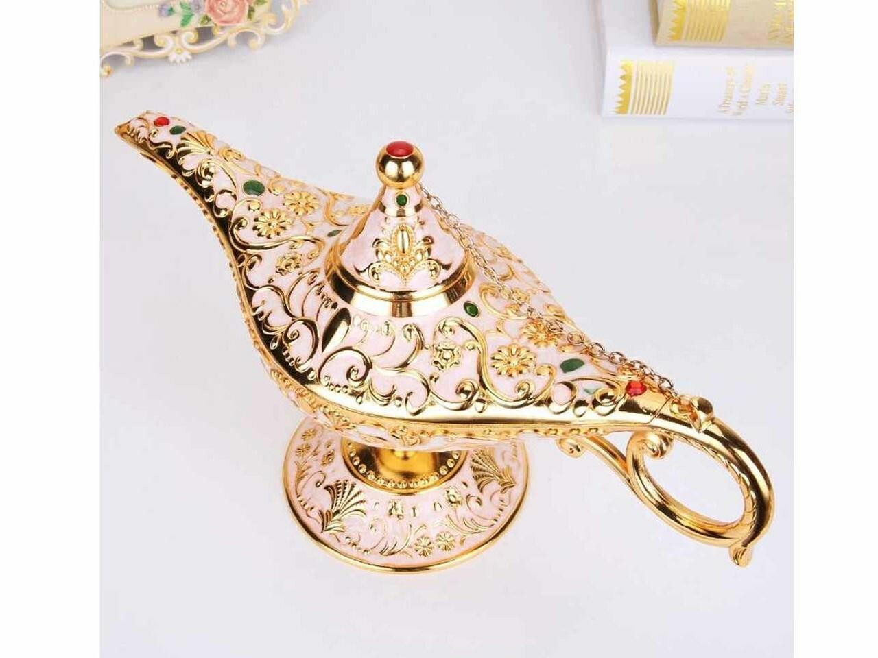 Dubai Souvenir Golden Aladdin Lamp Perfect Gift