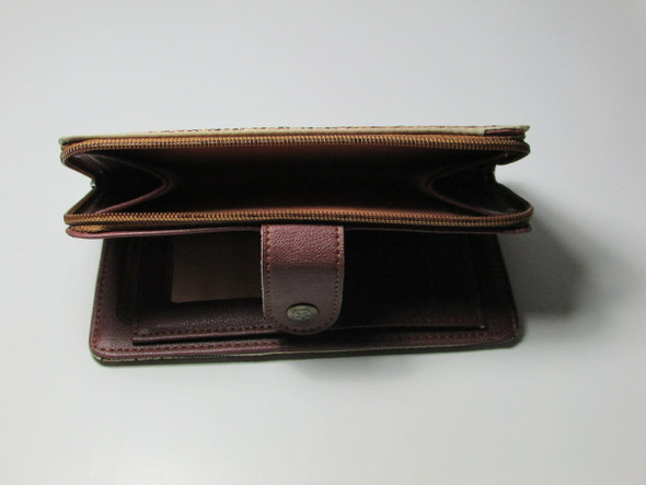 Carpet pattern zippered coin purse