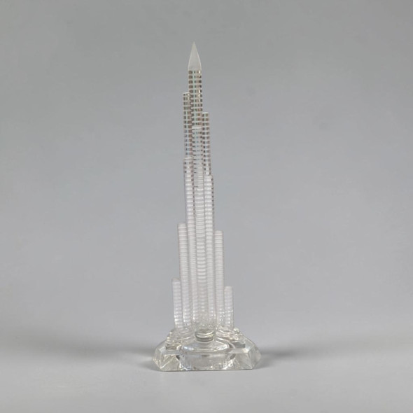 25cm Burj Khalifa Crystal Model with LED Light – Souvenir Figurine