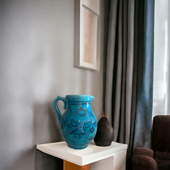 Handcrafted Artisanal Ceramic Pitcher | Premium Luxury Decor - Luxury Handcrafted Art Craftihouse Dubai