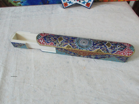 Luxury A Stunning  handmade Miniature on Camel Bone,  Pen Holder. Premium Design Showcase