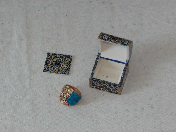 Luxury miniature Jewelry's  box , Hand Painted Camel Bone Box , 391 Premium Design Showcase
