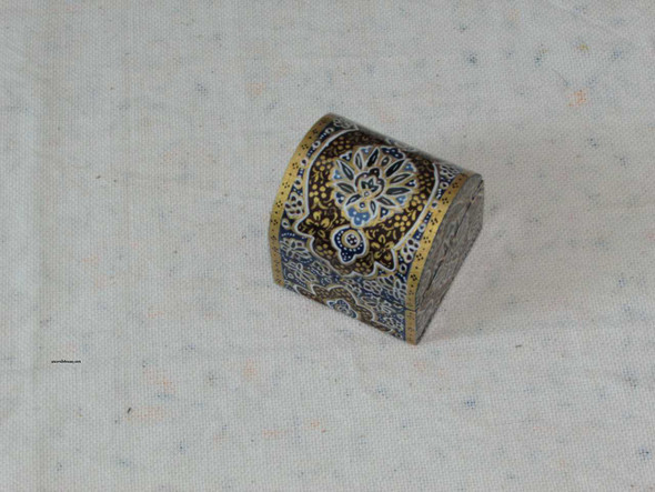 Exclusive miniature Jewelry's  box , Hand Painted Camel Bone Box , 391 Fine Craftsmanship Detail