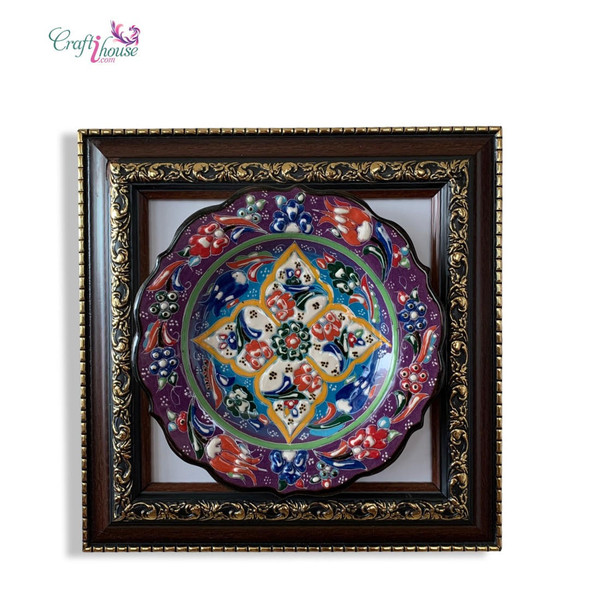 Luxury Handcrafted Fine Art Ceramic Plate With Premium Design Showcase