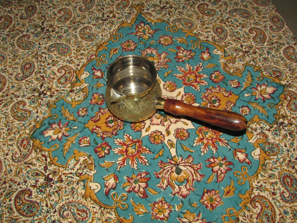 Artisan Turkish Brass Engraved Brass Coffee High-Resolution Product Shot