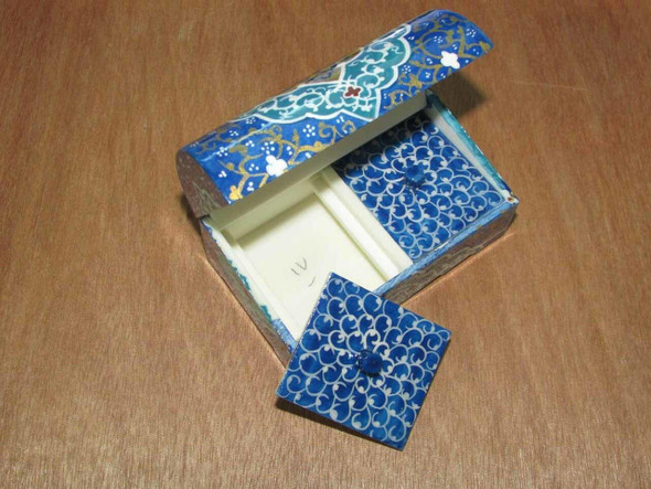 Luxury miniature Jewelry's  box , Hand Painted Camel Bone Box ,620 Premium Design Showcase