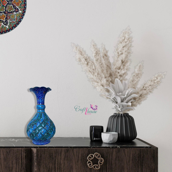 traditional hand-painted enamel copper vase, serving as an exceptional corporate giveaway token or elite VIP milestone travel memento.