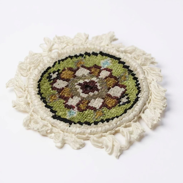 Luxury Round Carpet Coasters 10 11 Cm Premium Design Showcase