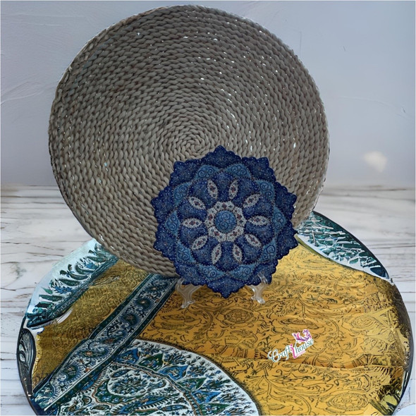 Luxury Enamel Plate Minakari Plate Premium Design Showcase