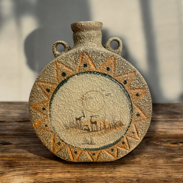 Antique-inspired Pottery Vase Hand-painted | Luxury Heritage Gift & Cultural Souvenir - Luxury Handcrafted Art Craftihouse Dubai
