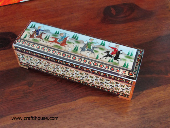 Luxury Khatamkari Sliding Pen Case Premium Design Showcase