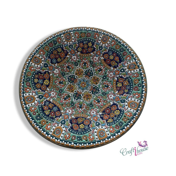 Decorative Plate | Boutique Clay Wall Hanging | Unique Middle Eastern Decor - Luxury Handcrafted Art Craftihouse Dubai