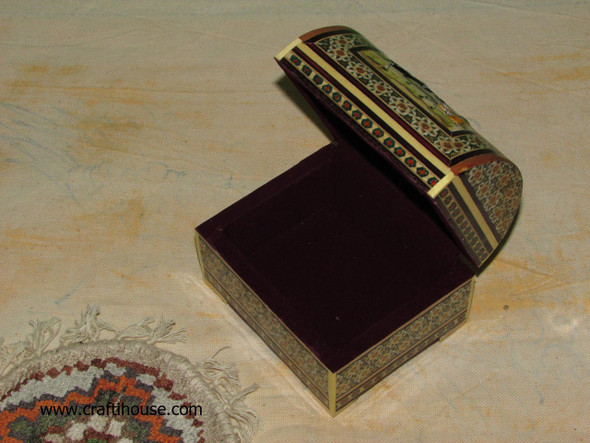 Khatam With Miniature | Premium Marquetry Keepsake Box | Traditional Craftsmanship - Luxury Handcrafted Art Craftihouse Dubai
