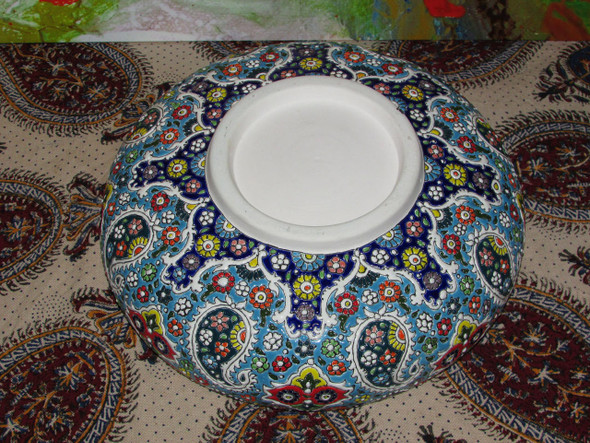 Premium Hand Enamel Painted Earthenware Bowl – Handcrafted Art - Luxury Handcrafted Art Craftihouse Dubai