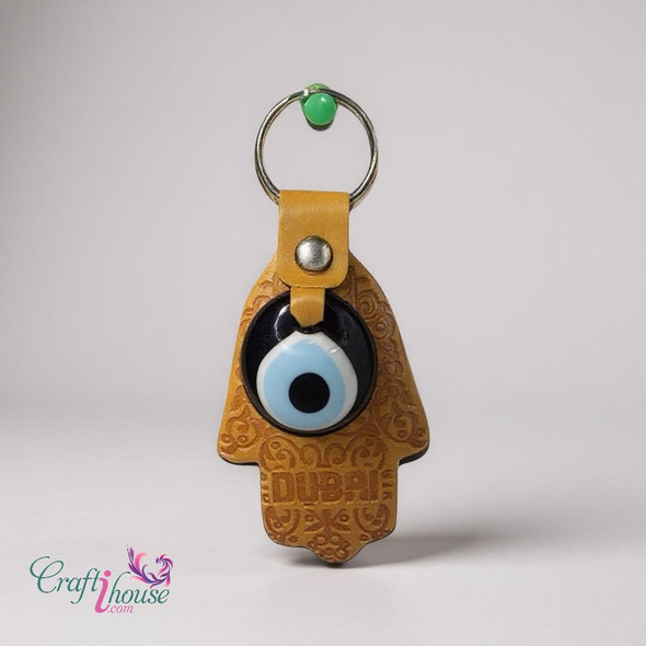 blue eye key chain