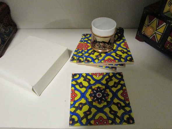 Beautiful Birthday Coaster Set | Sophisticated Boutique Accessory | Crafted In Dubai - Luxury Handcrafted Art Craftihouse Dubai