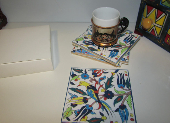 Ceramic Tea Coaster A | Premium Handcrafted Memento | High-end Gift - Luxury Handcrafted Art Craftihouse Dubai
