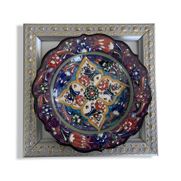 Traditional Hand Painted Ceramic Plate With – Corporate Gift - Luxury Handcrafted Art Craftihouse Dubai