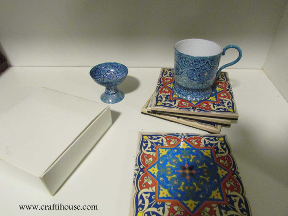 Luxury Coasters Set Ceramic Coaster | Boutique Clay Wall Hanging Premium Design Showcase