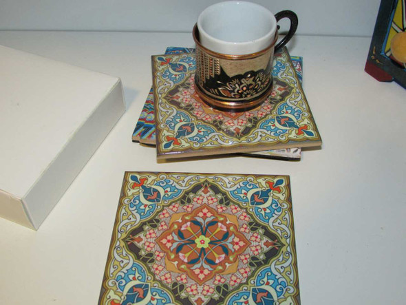 Drink Coasters Set Of | Sophisticated Boutique Accessory | Crafted In Dubai - Luxury Handcrafted Art Craftihouse Dubai