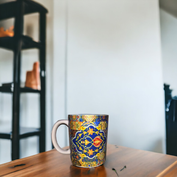 Tile Ceramic - Unique Artisan Coffee Mug | Heritage Cultural Souvenir - Luxury Handcrafted Art Craftihouse Dubai