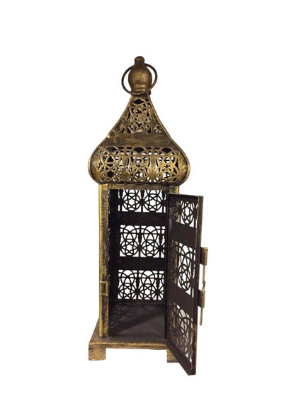 Lantern For Block Candle | Handcrafted Arabic Lantern & Ambient Light - Luxury Handcrafted Art Craftihouse Dubai