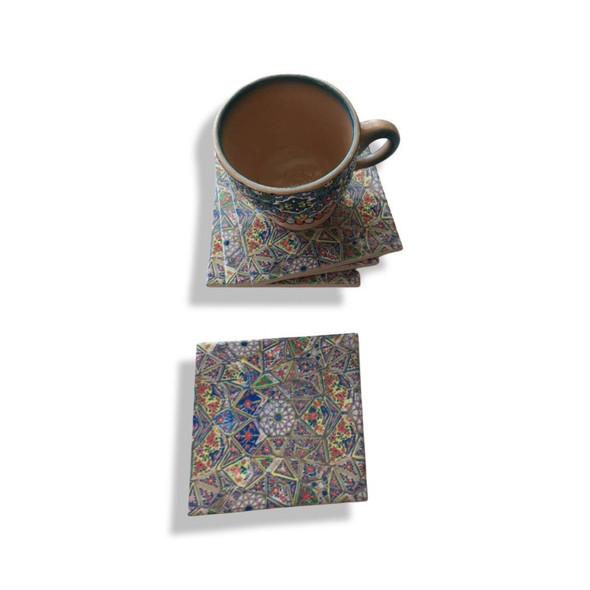 Ceramic Tea Coasters Set | Sophisticated Boutique Accessory | Crafted In Dubai - Luxury Handcrafted Art Craftihouse Dubai