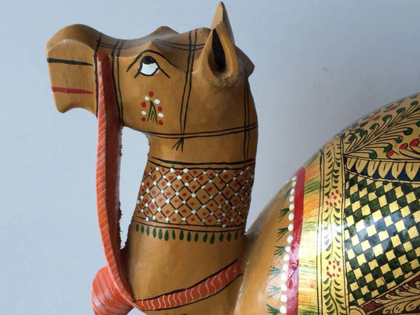 Hand Enamel Painted Wooden Camel | Premium Handcrafted Memento | High-end Gift - Luxury Handcrafted Art Craftihouse Dubai
