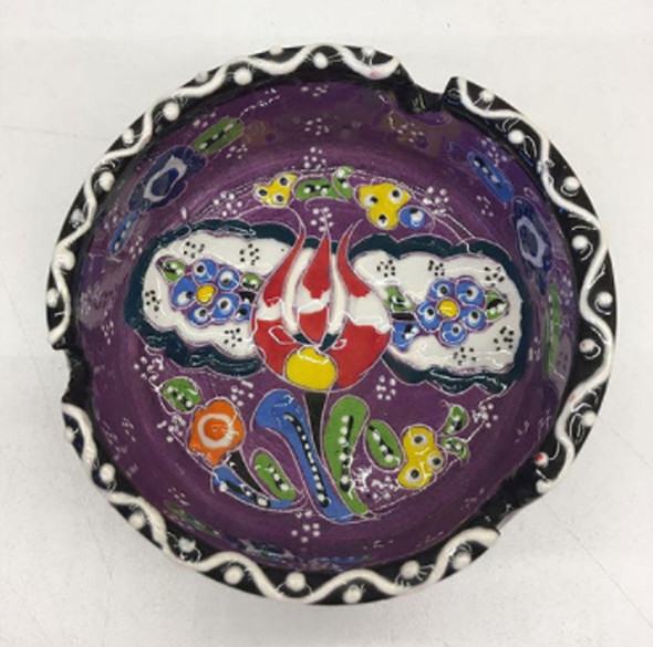 Turkish Ceramic Ashtray. | Artisan Crafted Ceramic Plate | Luxury Heritage Art - Luxury Handcrafted Art Craftihouse Dubai