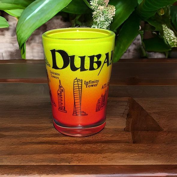 emirates tower shot glass