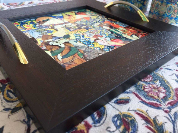 Ceramic Tray | Premium Embossed Floral Plate | Authentic Cultural Gift - Luxury Handcrafted Art Craftihouse Dubai