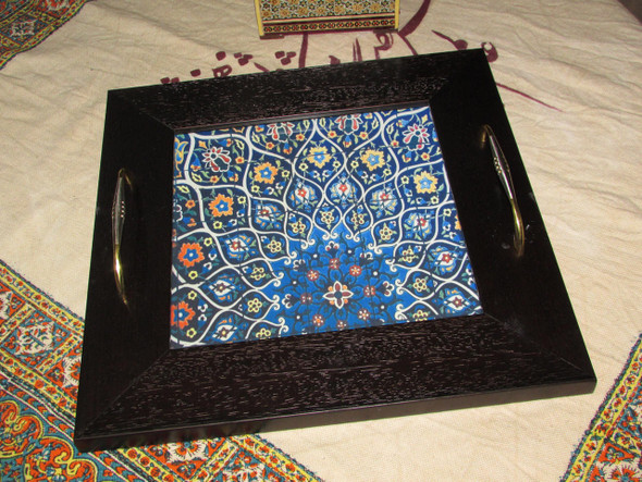 Blue Pattern Ceramic Tea Serving | Artisan Crafted Ceramic Plate | Luxury Heritage Art - Luxury Handcrafted Art Craftihouse Dubai