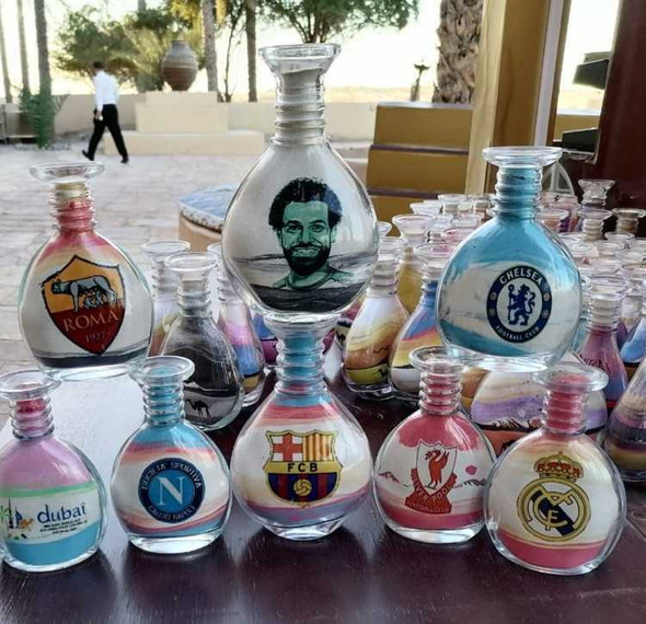 Luxury Uae Corporate Customized Sand Bottle Premium Design Showcase