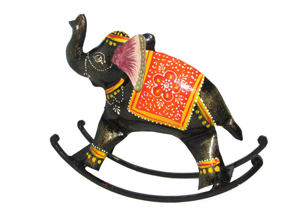 Hand Enamel Painted Metal Elephant | Artisan Home Decor Piece | Unique Middle Eastern Art - Luxury Handcrafted Art Craftihouse Dubai