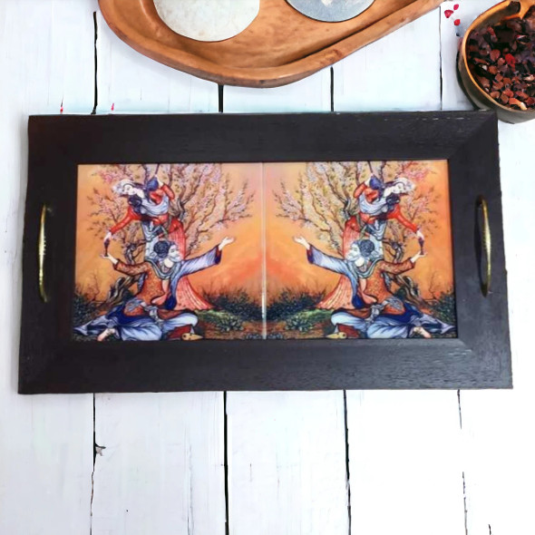Premium Ceramic Tea Serving Tray With – Craftihouse Wedding - Authentic Luxury Craftsmanship