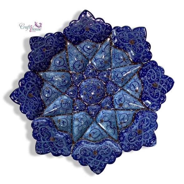 Luxury Flower Pattern Enamel Copper Premium Design Showcase
