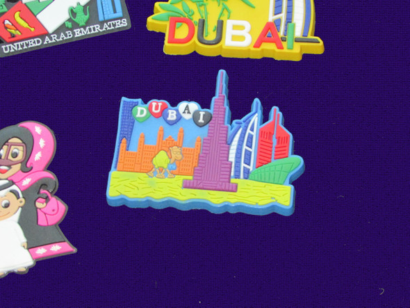 soft PVC fridge magnets assorted designs UAE gift pack