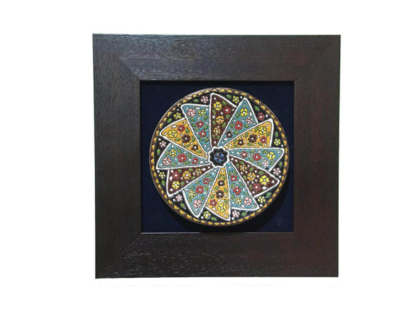 Handcrafted Handcrafted flower pattern hand painted ceramic – Luxury Decor - Luxury Handcrafted Art Craftihouse Dubai
